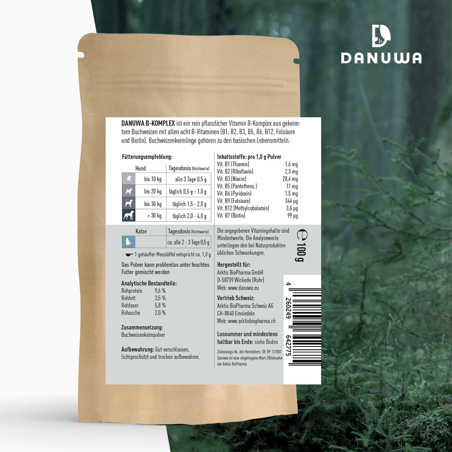 Danuwa Vitamin B-Komplex aus Buchweizenkeimen