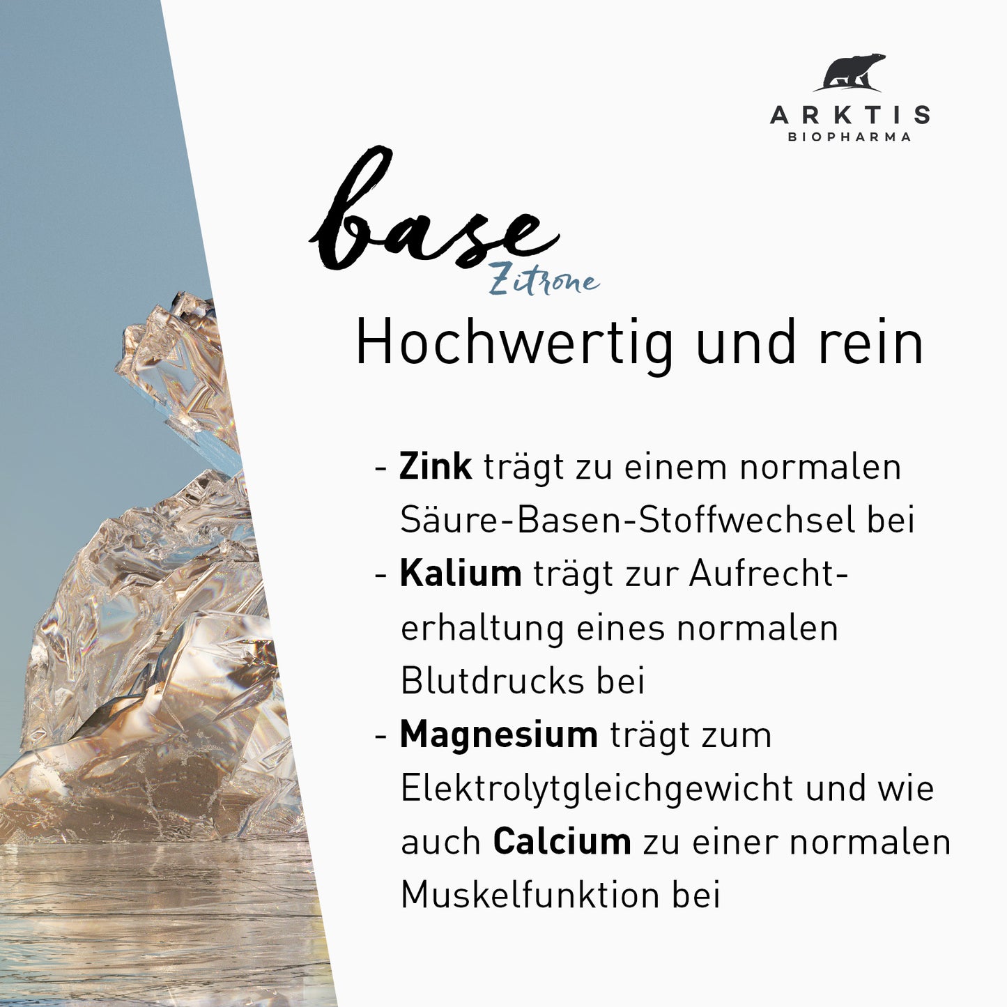 Arktis Base Zitrone - Basenpulver