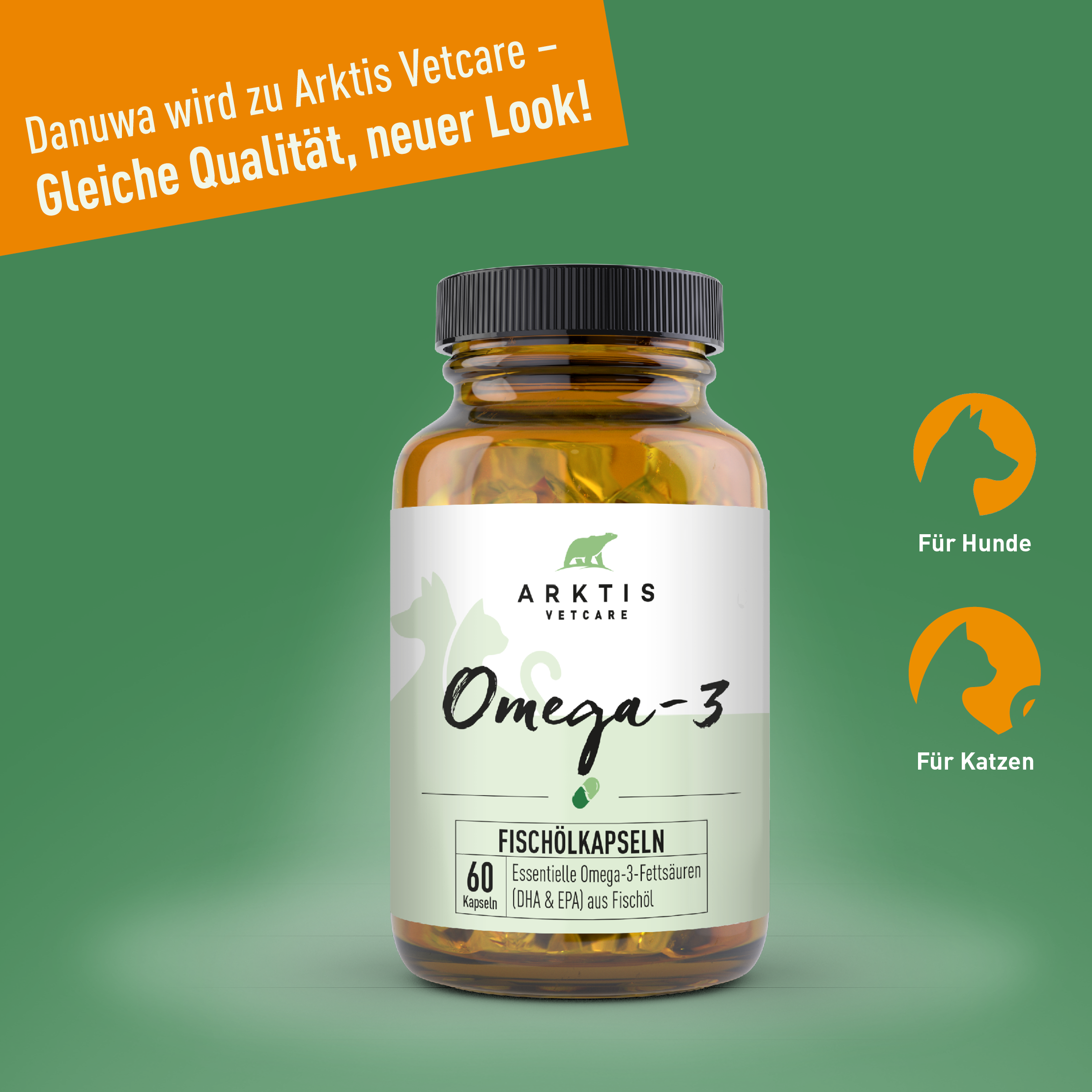 Arktis Vetcare Omega-3 – Fischölkapseln