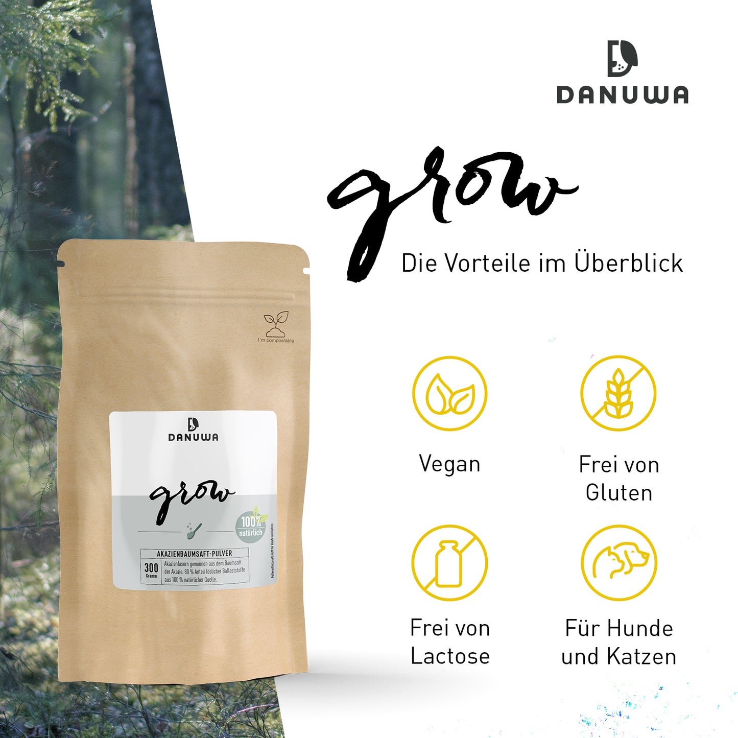 Danuwa Grow Akazienbaumsaftpulver