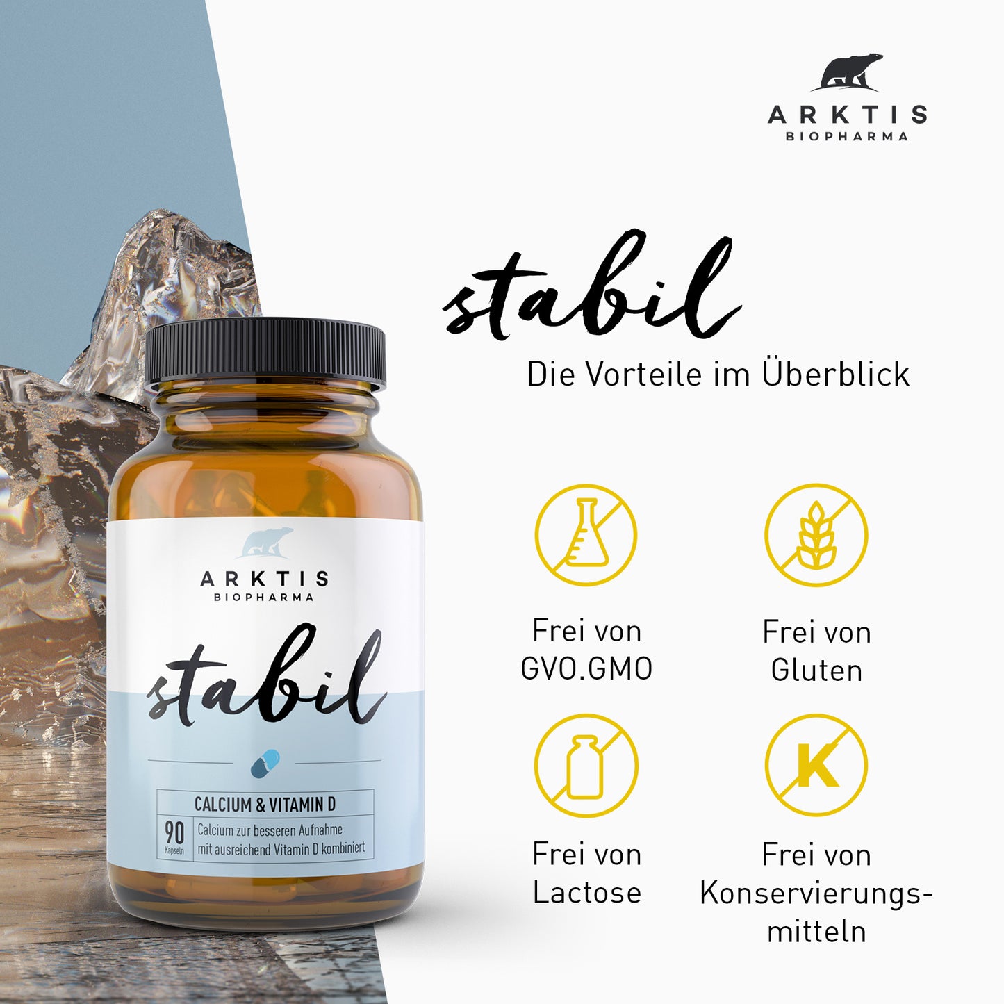 Arktis Stabil - Calcium + Vitamin D