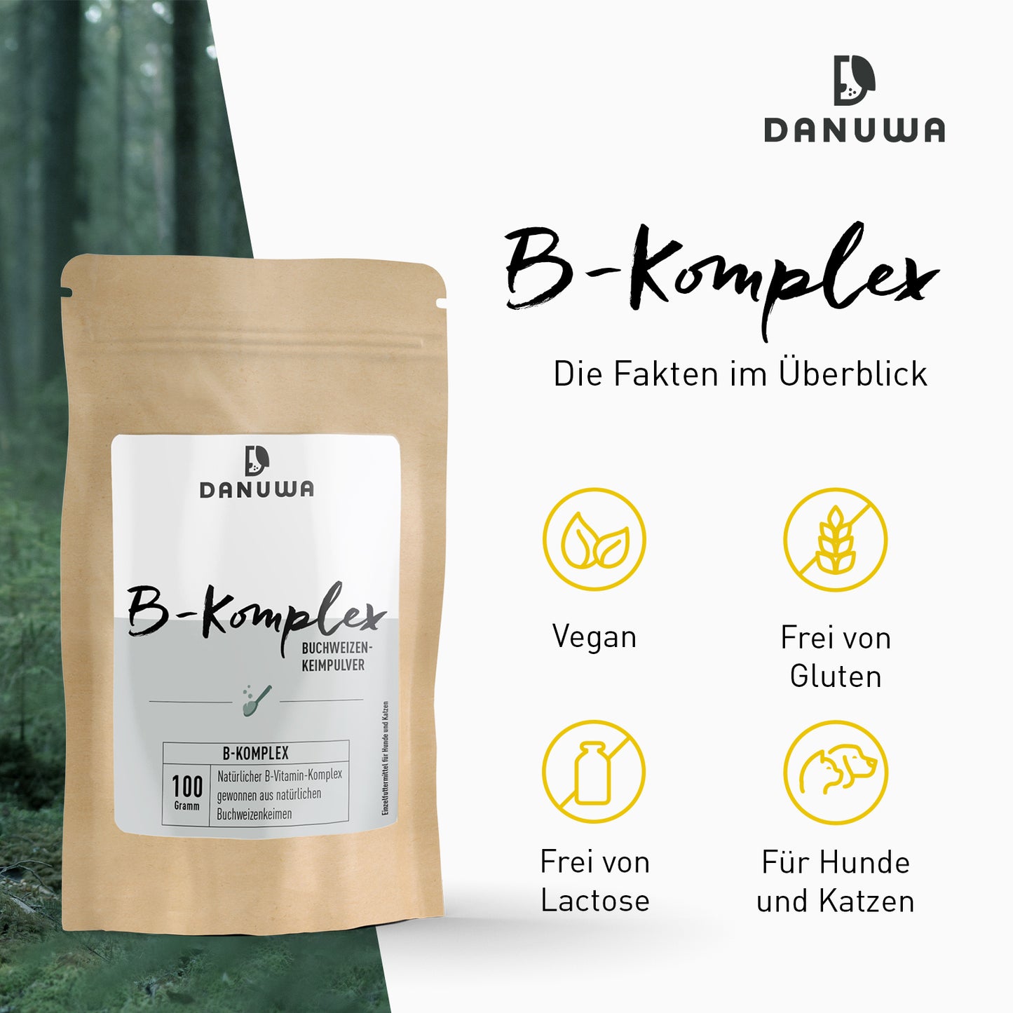 Danuwa Vitamin B-Komplex aus Buchweizenkeimen