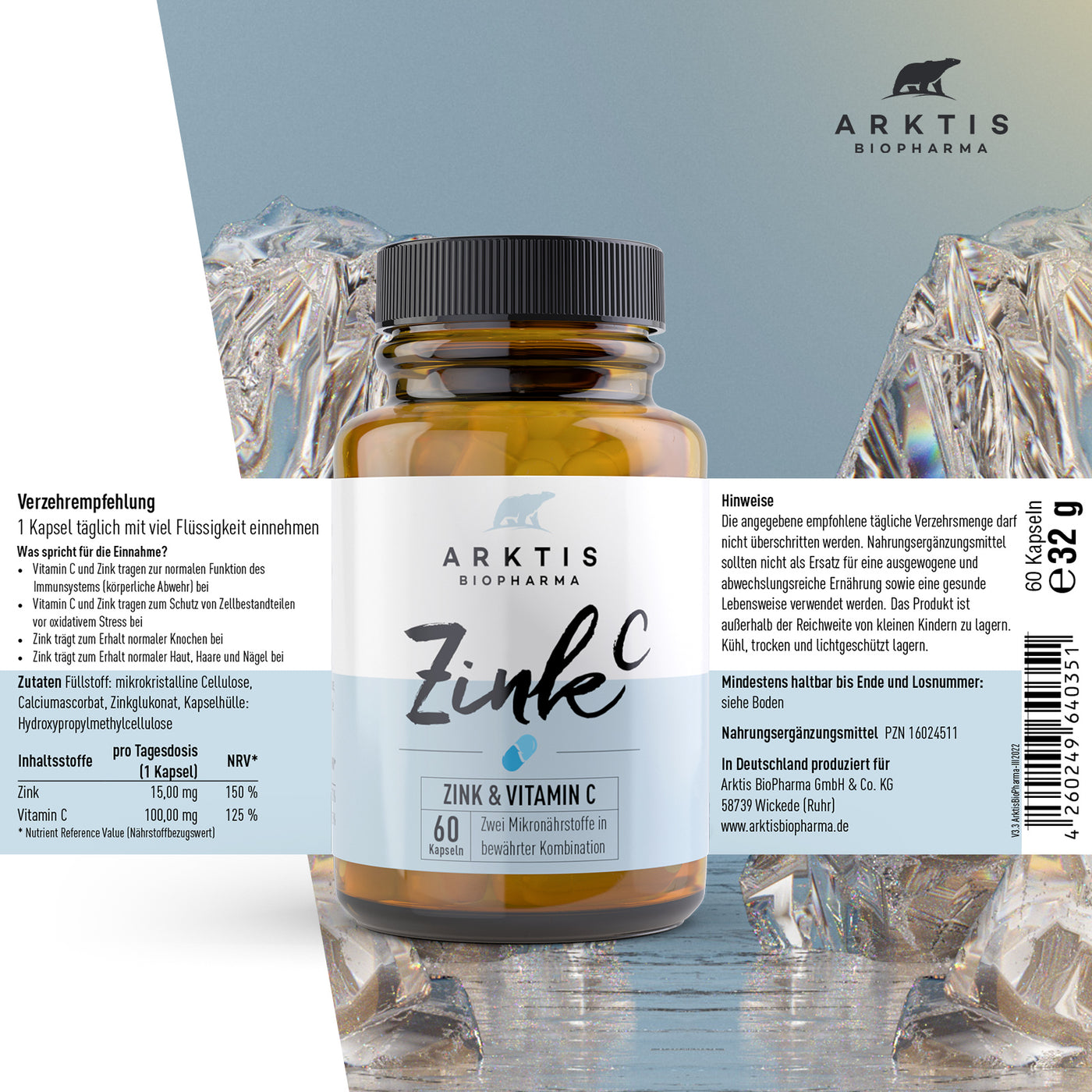 Arktis Zink C - Zink + Vitamin C