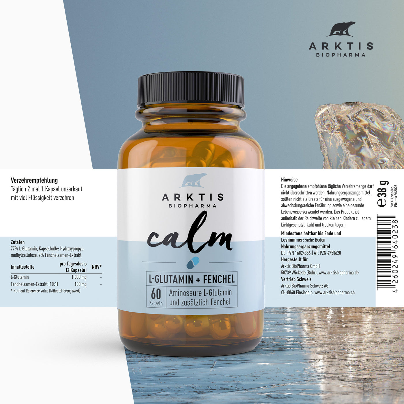 Arktis Calm - Glutamin und Fenchel