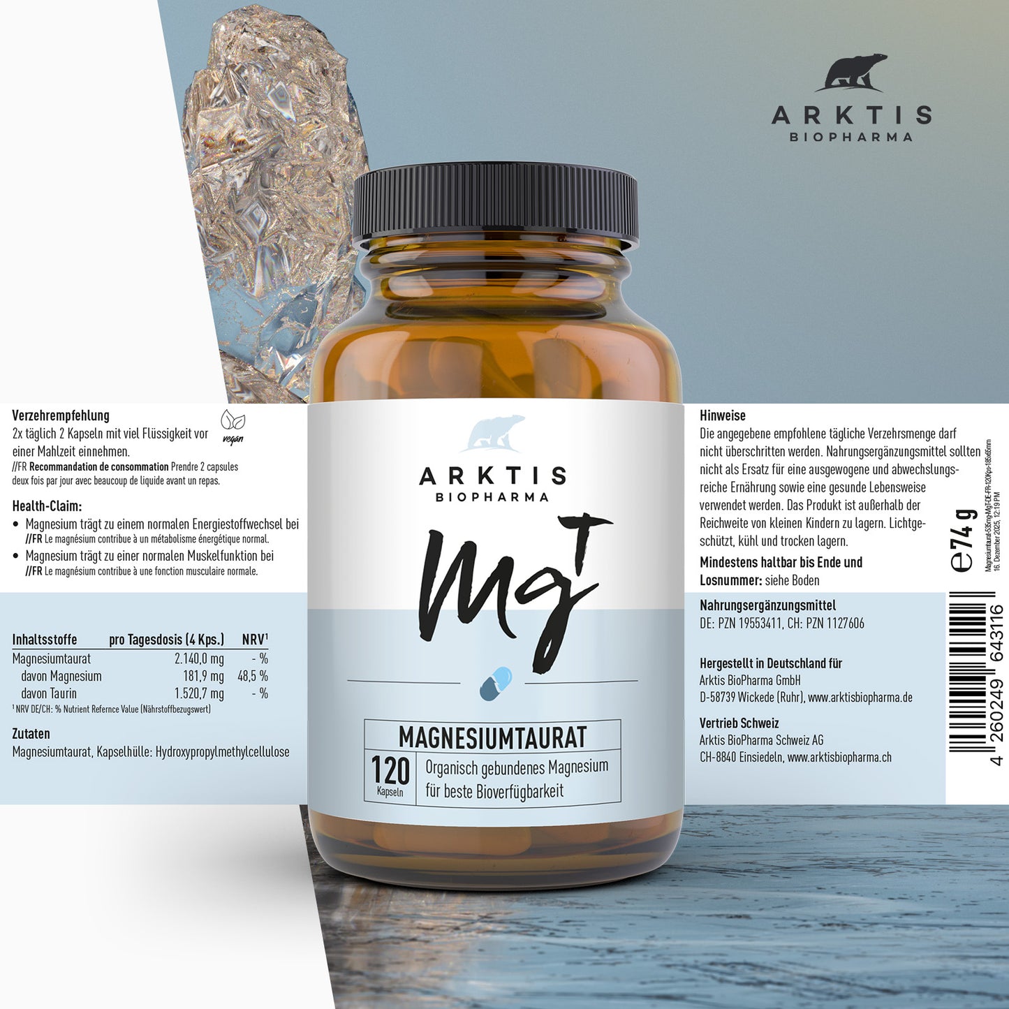 Arktis MgT - Magnesiumtaurat