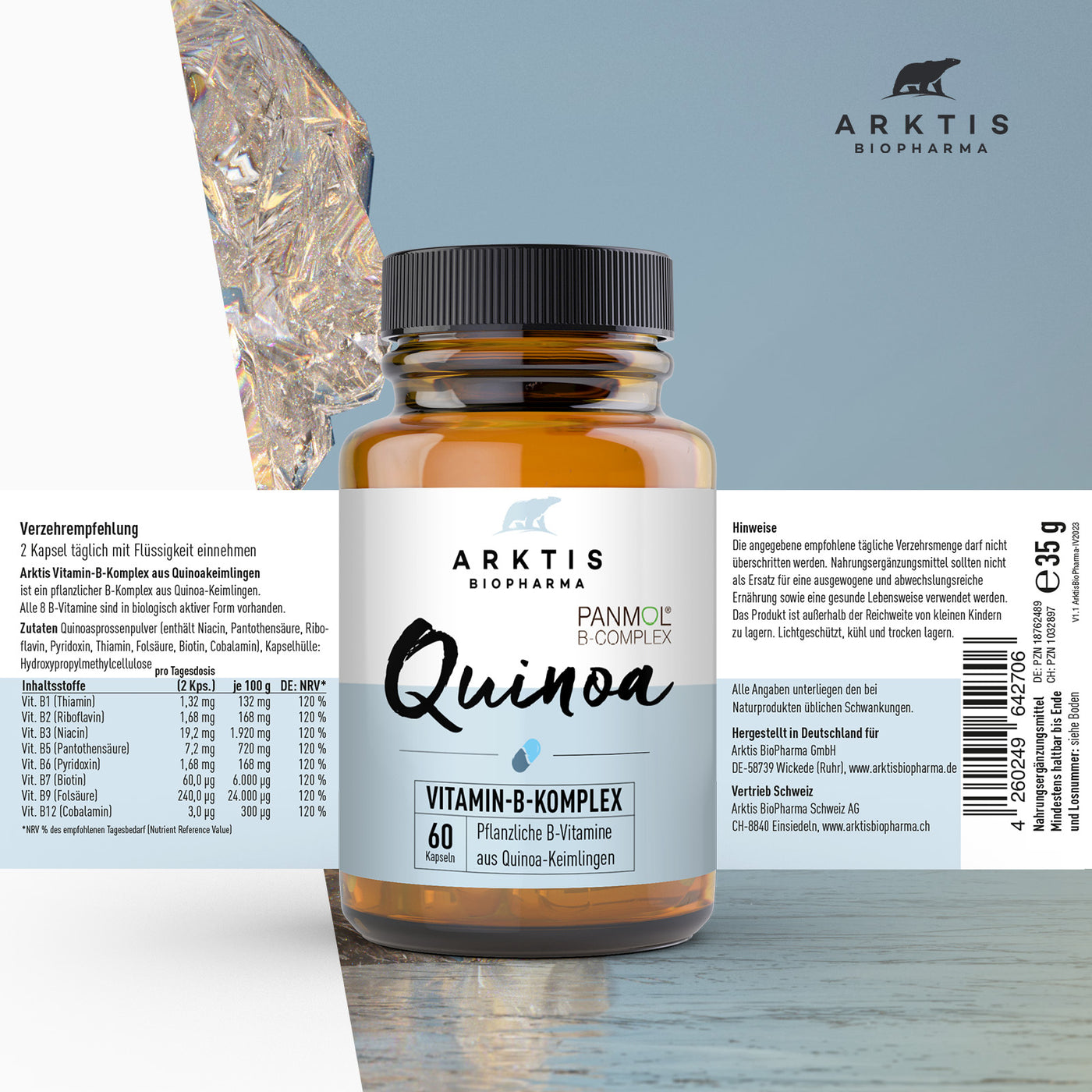 Arktis Vitamin B-Komplex aus Quinoa