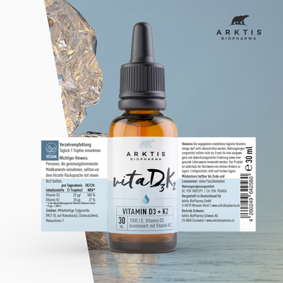 Arktis Vita D3+K2 - Vitamin D3+K2 (MK-7)