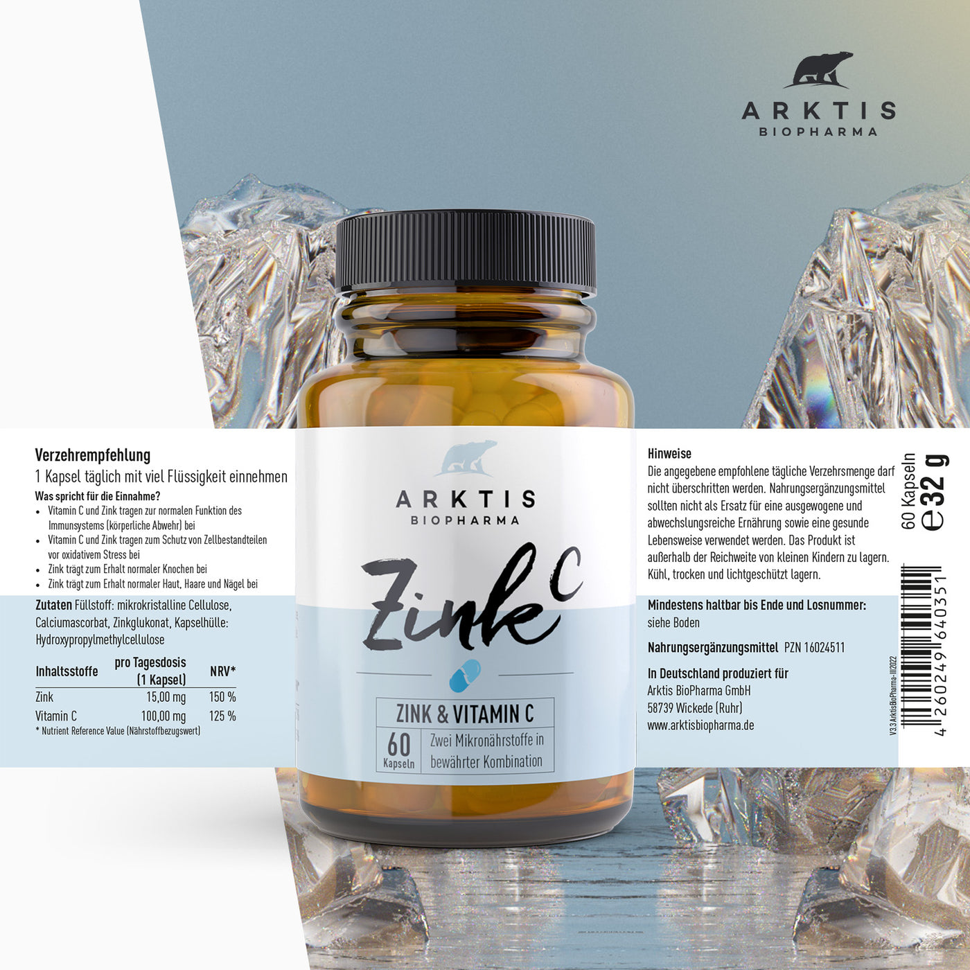 Arktis Zink C - Zink + Vitamin C