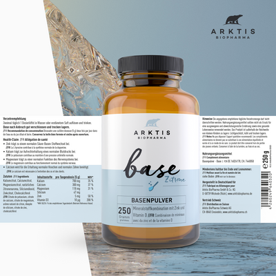 Arktis Base Zitrone - Basenpulver