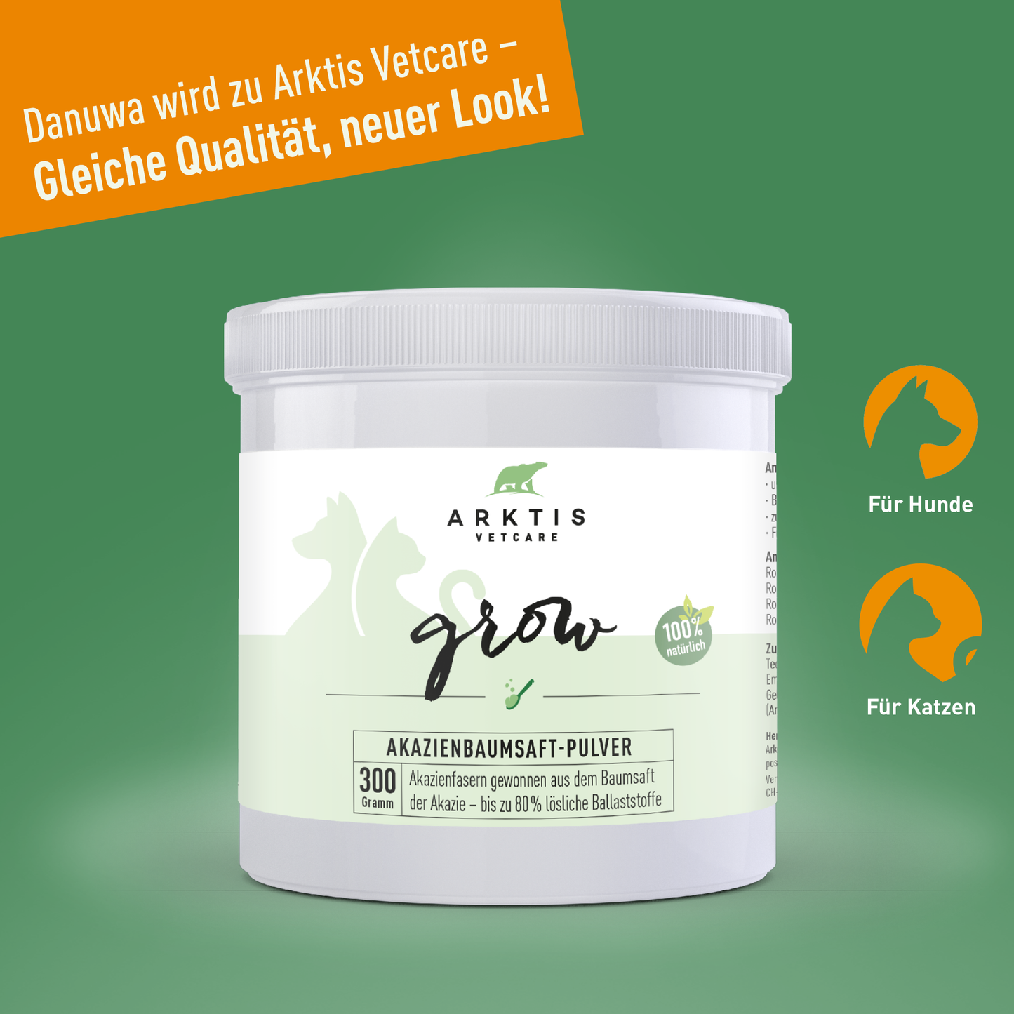 Arktis Vetcare Grow - Akazienbaumsaft-Pulver