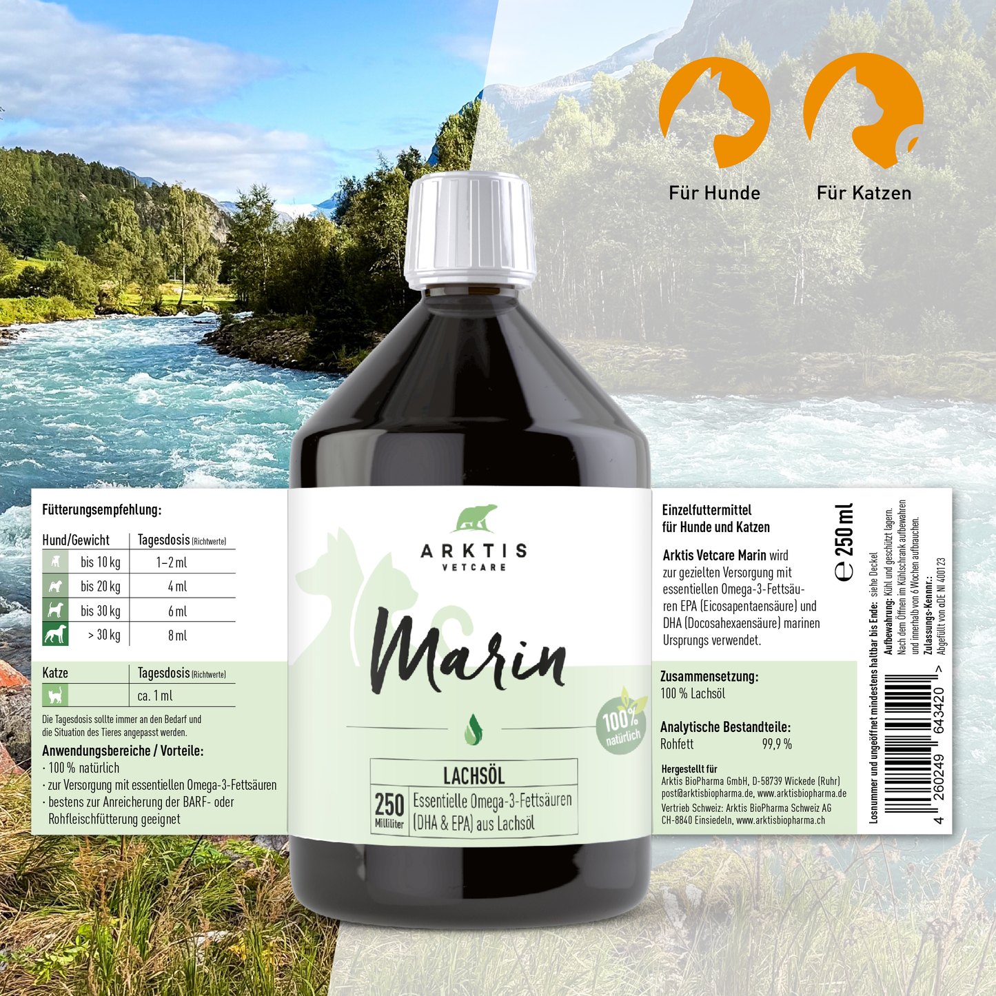 Arktis Vetcare Marin – Lachsöl