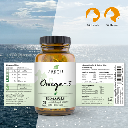 Arktis Vetcare Omega-3 – Fischölkapseln