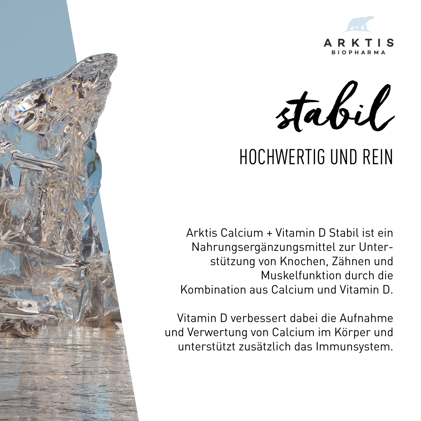 Arktis Stabil - Calcium + Vitamin D
