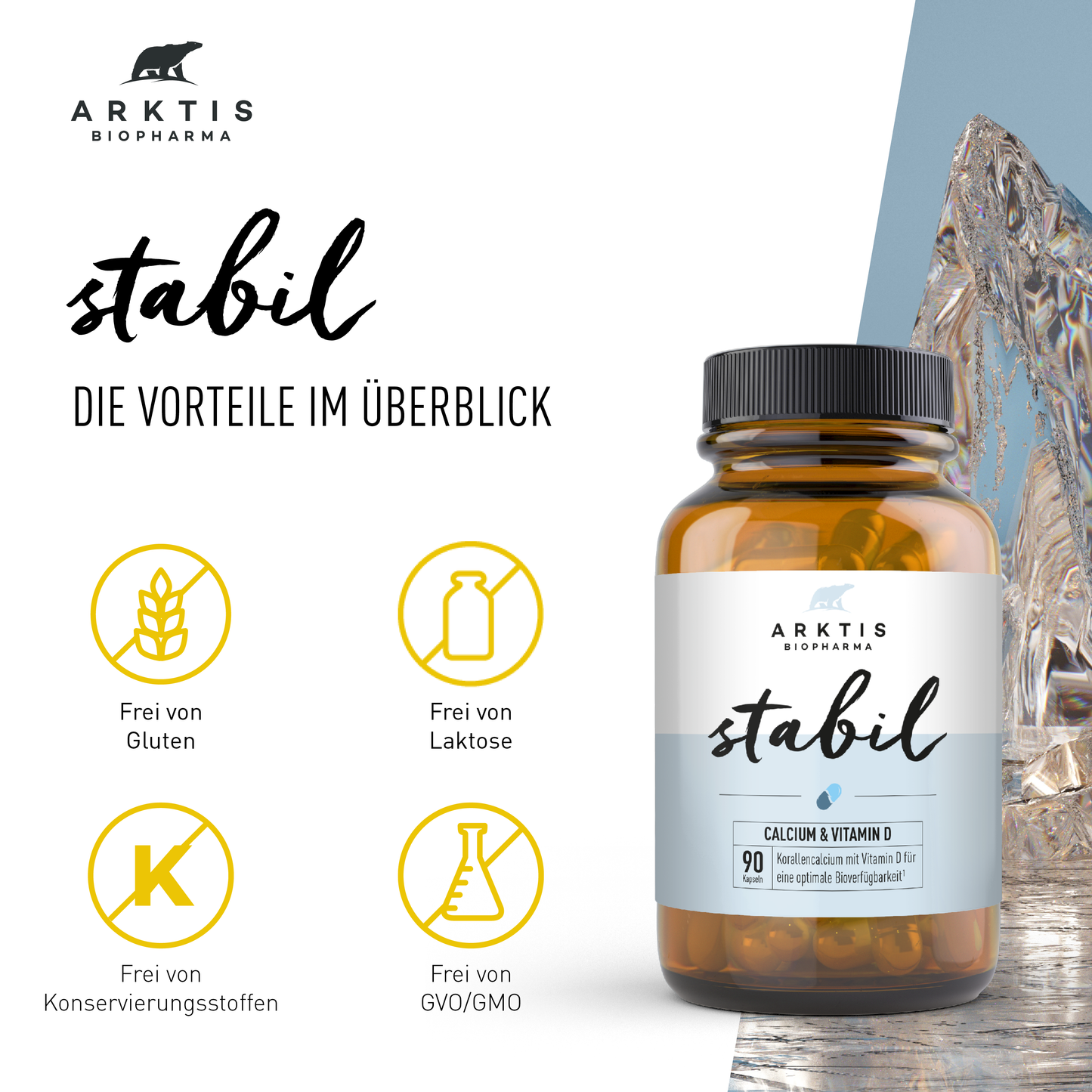 Arktis Stabil - Calcium + Vitamin D
