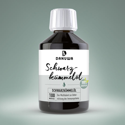 Danuwa Schwarzkümmelöl - reduzierter Preis wegen verkürztem MHD 12/25 - nur solange der Vorrat reicht