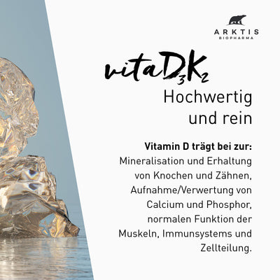 Arktis Vita D3+K2 - Vitamin D3+K2 (MK-7)