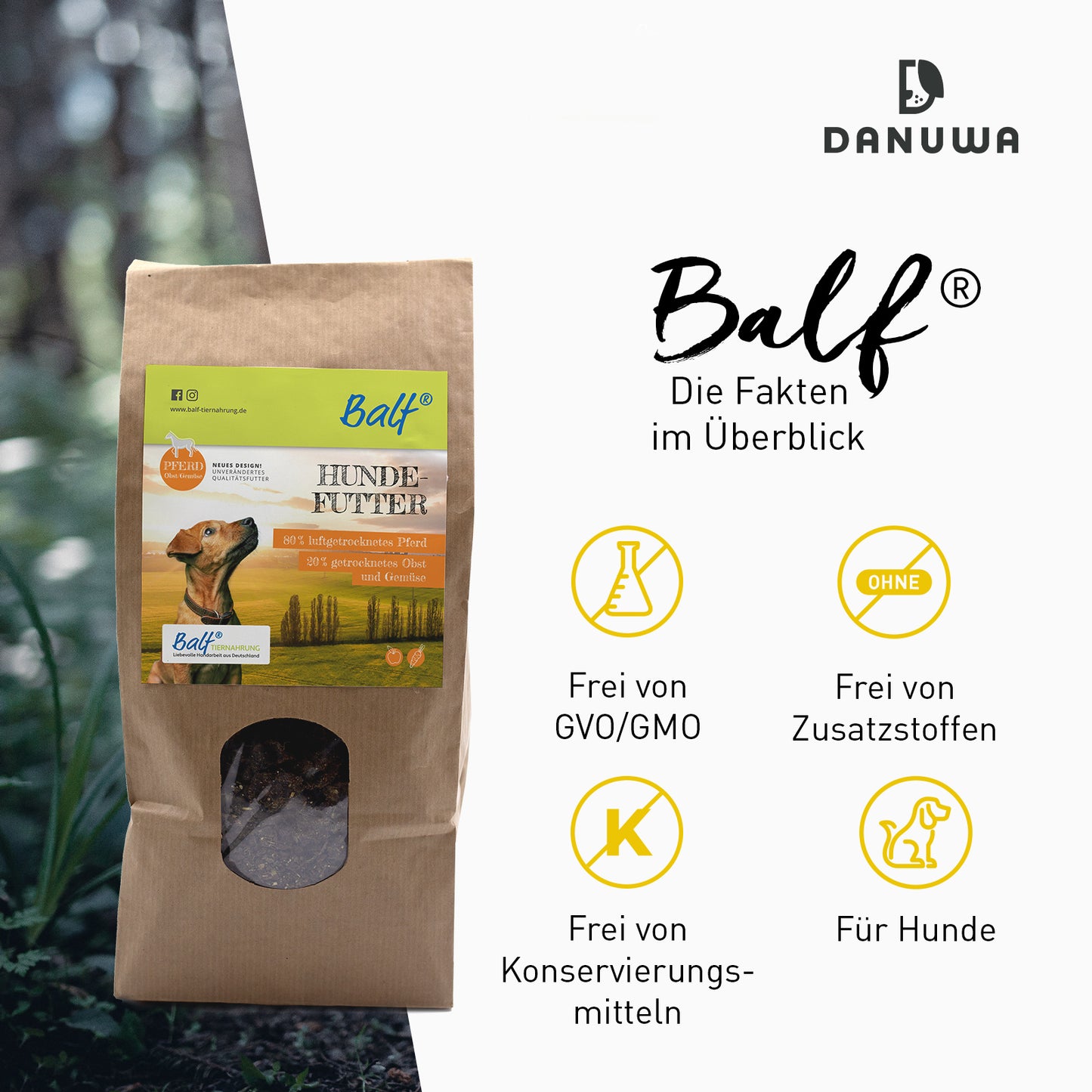 BALF® - Luftgetrocknete Nahrung - 100% Natur für Ihren Hund