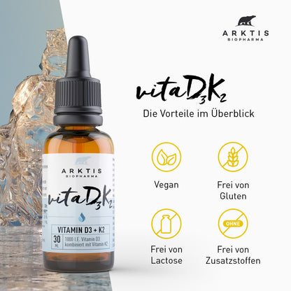 Arktis Vita D3+K2 - Vitamin D3+K2 (MK-7)